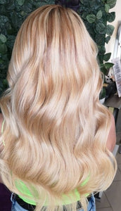 Echthaar Extensions Blond ( 25 Stück ) inkl. Einarbeitung