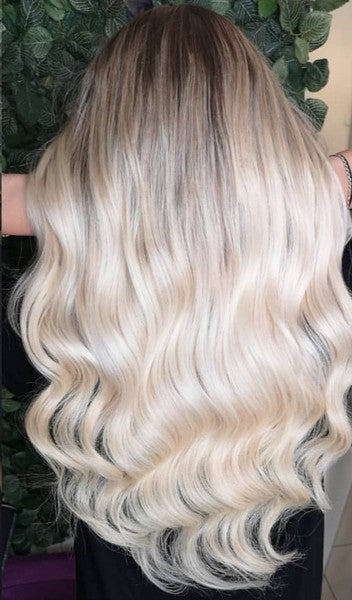 Echthaar Extensions Blond ( 25 Stück ) inkl. Einarbeitung