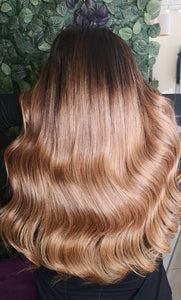 Echthaar Extensions Mittelton ( 25 Stück ) inkl. Einarbeitung