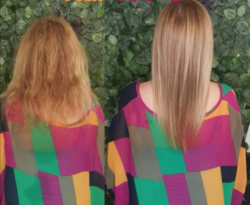 Keratin-Glättung-Behandlung